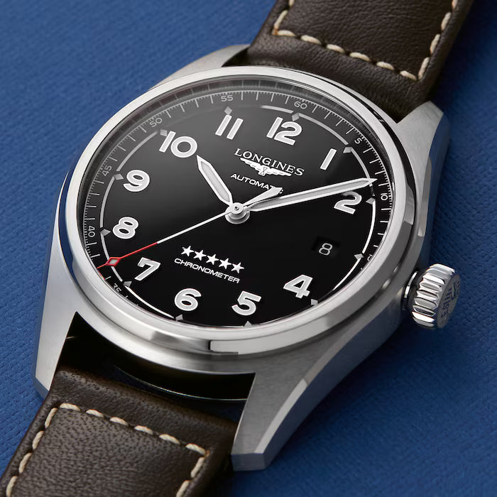 Longines Spirit 40 MM Automatic Stainless Black Dial Watch L38104530