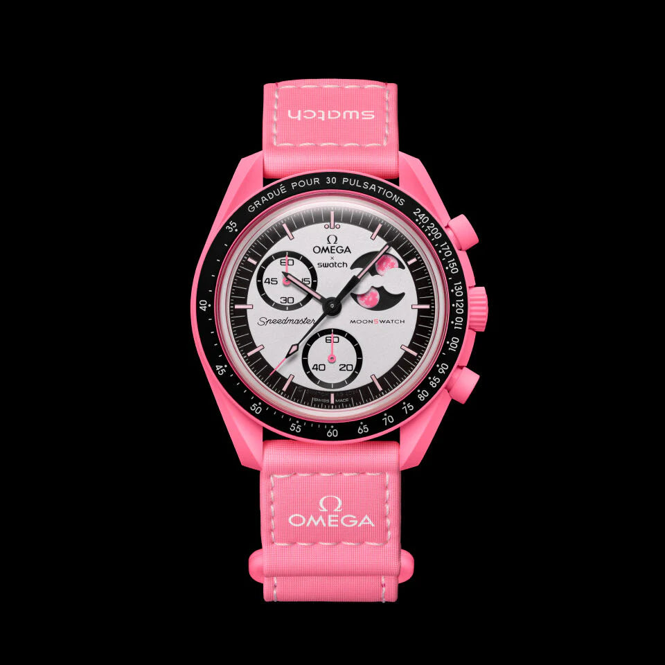 OMEGA X SWATCH MISSION TO THE PINK MOONPHASE WATCH - SO33P700