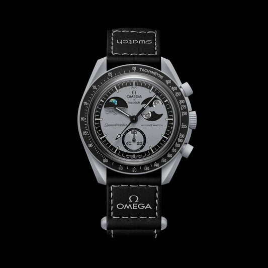 OMEGA X Swatch Bioceramic Moonswatch Mission To Earthphase Chronograph - SO33M700