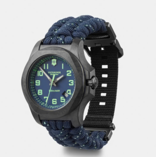 Victorinox I.N.O.X. Carbon 43 MM Blue Bracelet Blue Dial Watch 241860