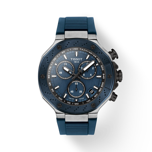 Tissot T-Race Quartz Movement 45 MM Blue Dial Watch T141.417.27.041.00