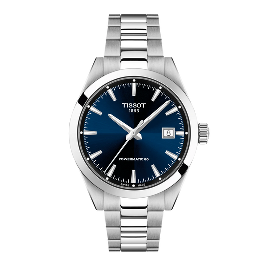 Tissot Gentleman 38MM Powermatic 80 SS Blue Dial Watch T165.807.11.041.00
