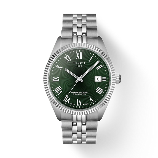 Tissot Ballade Automatic 80 COSC Chronometer 39 MM Stainless Steel Green Dial Watch T156.408.11.093.00