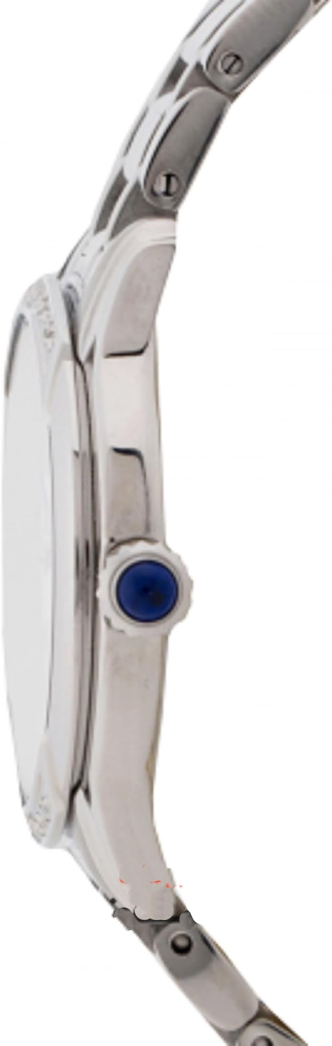 Seiko Analogue Quartz Stainless Steel 30 MM Sapphire White Dial Watch SRZ543P1