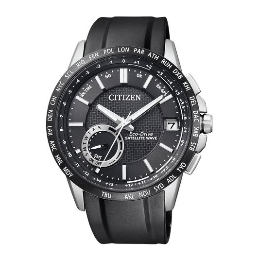 CITIZEN Eco-Drive 43.5 MM Stainless Steel Black Dial Watch CC3007-04E