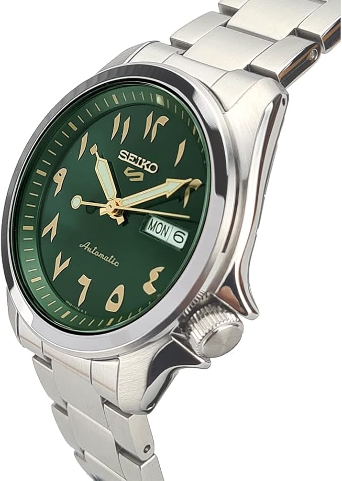Seiko 5 Sports Arabic 40 MM Automatic Stainless Steel Green Dial Watch SRPH49K1