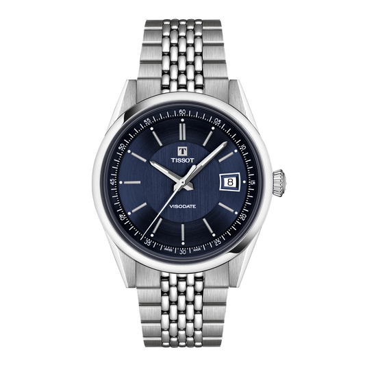 TISSOT VISODATE 39MM Automatic Navy Dial Watch T157.407.11.041.00