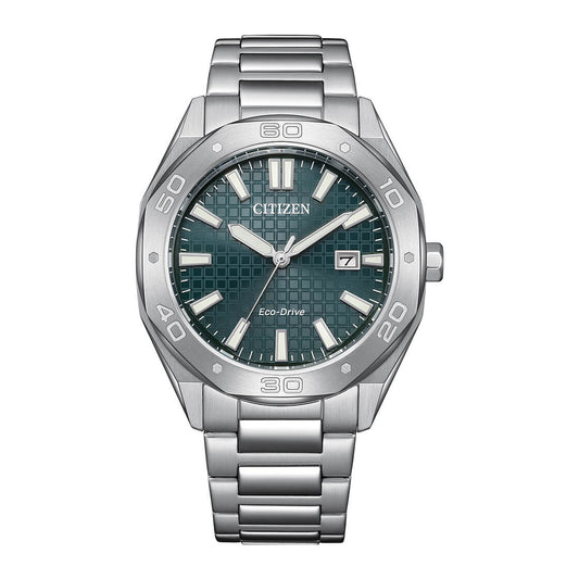 CITIZEN ECO-Drive 41 MM Stainless Steel Green Dial Watch BM7630-80X