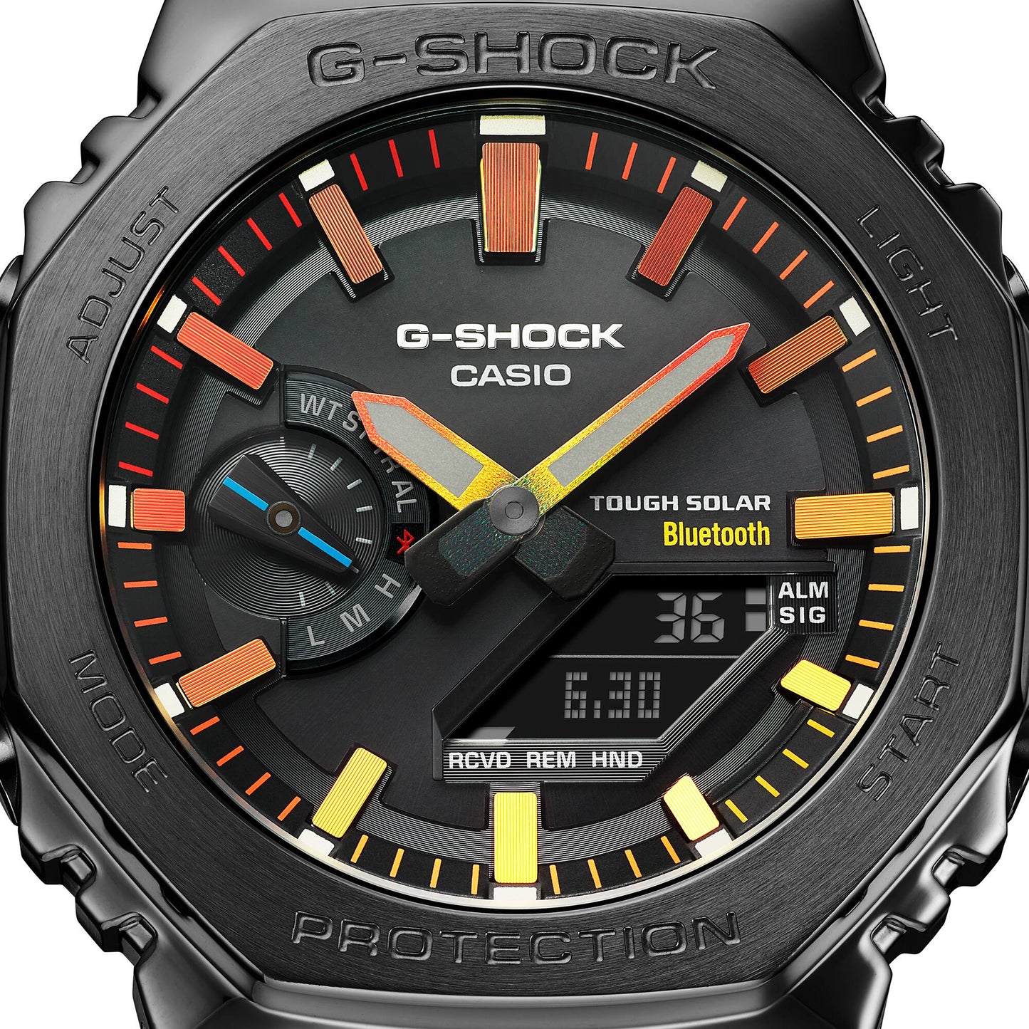 Casio G-Shock Analog Digital Black IP Full Metal Bluetooth Watch - GM-B2100BPC-1
