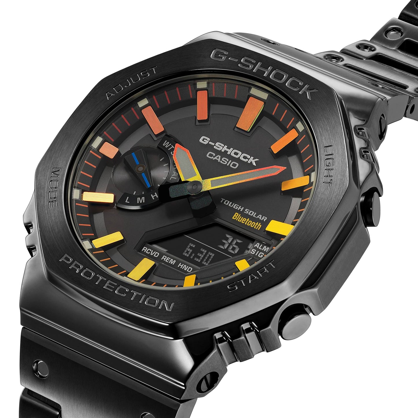 Casio G-Shock Analog Digital Black IP Full Metal Bluetooth Watch - GM-B2100BPC-1