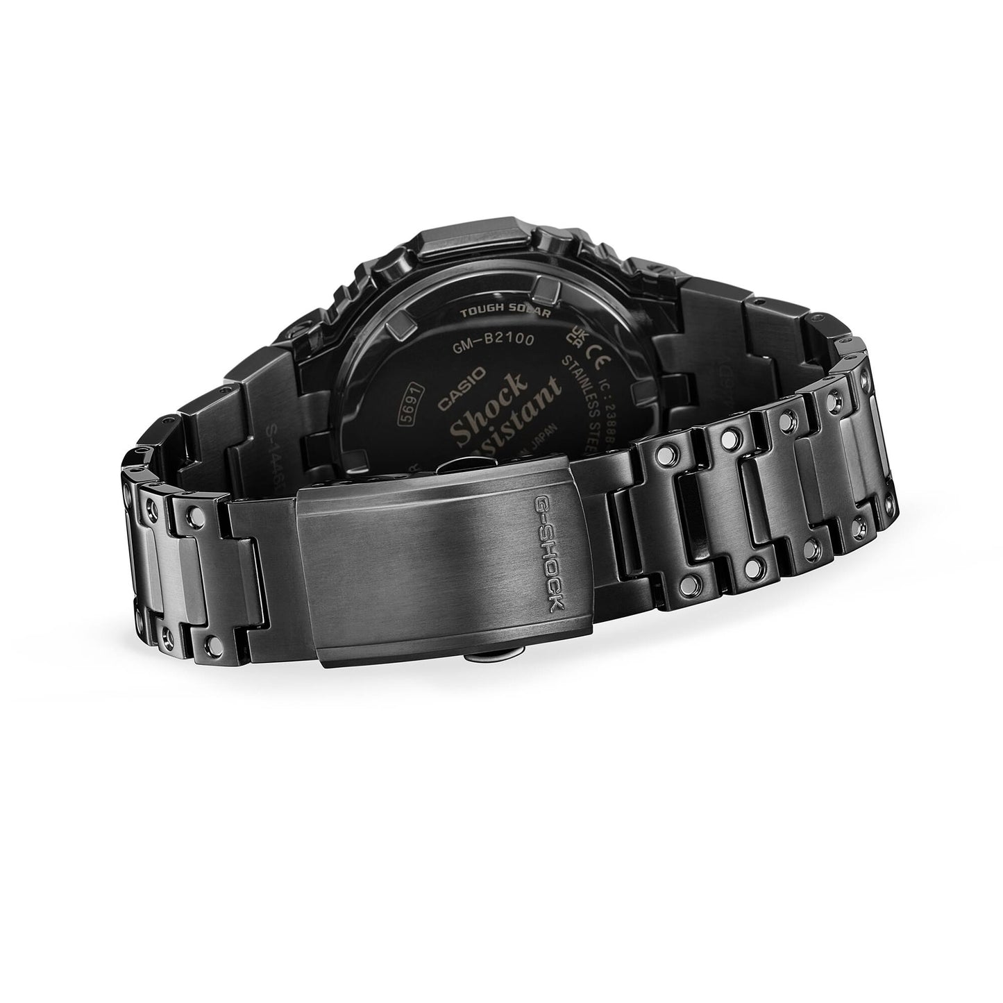 Casio G-Shock Analog Digital Black IP Full Metal Bluetooth Watch - GM-B2100BPC-1