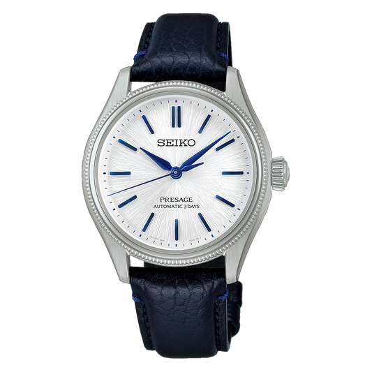 Seiko Presage 145th Anniversary Limited Edition 36 MM SS Shironeri White Dial Automatic Watch HCC004J1