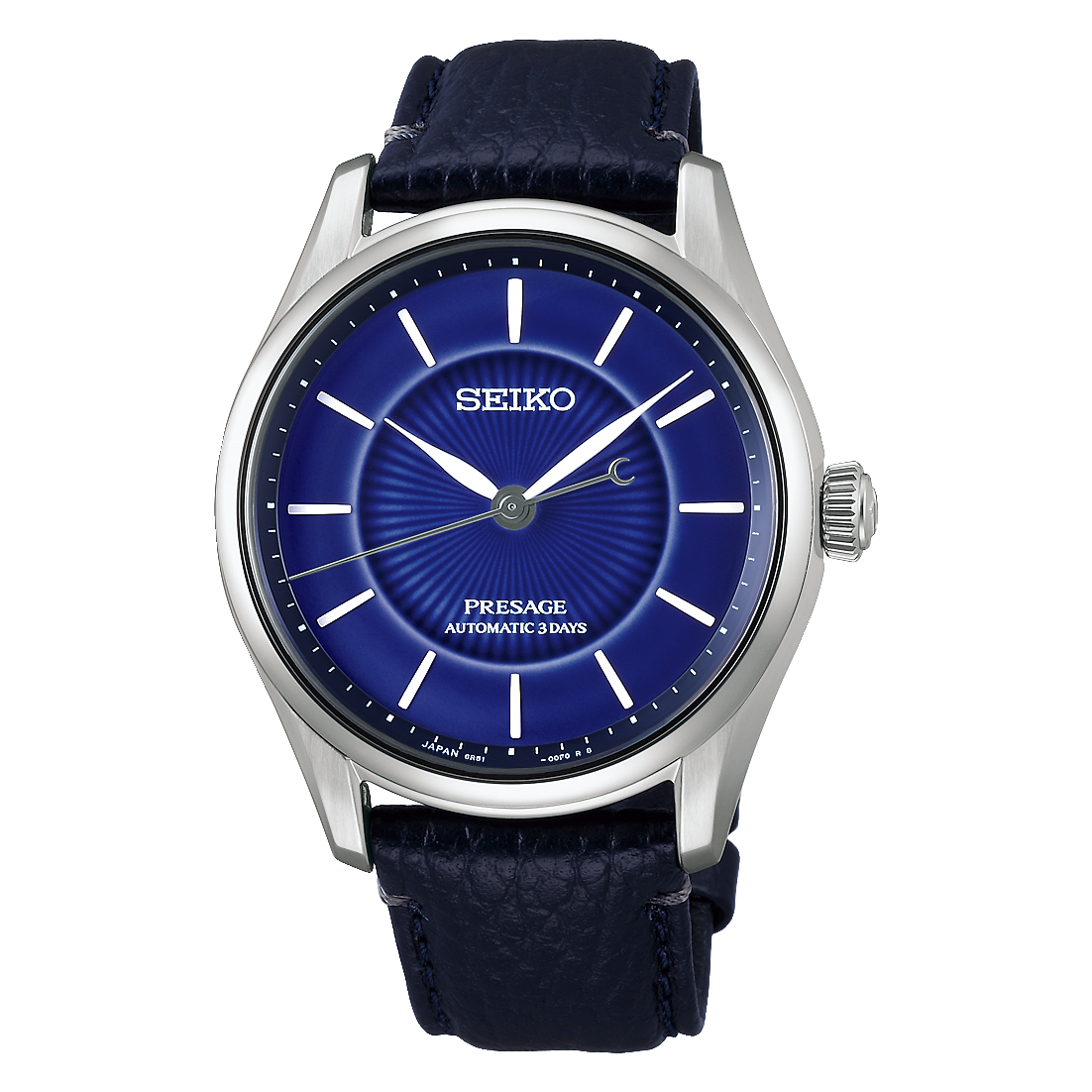 *PRE-ORDER* Seiko Presage Classic Series Arita Porcelain 39.6 MM SS Automatic Cobalt Blue Dial Watch HCC007J1