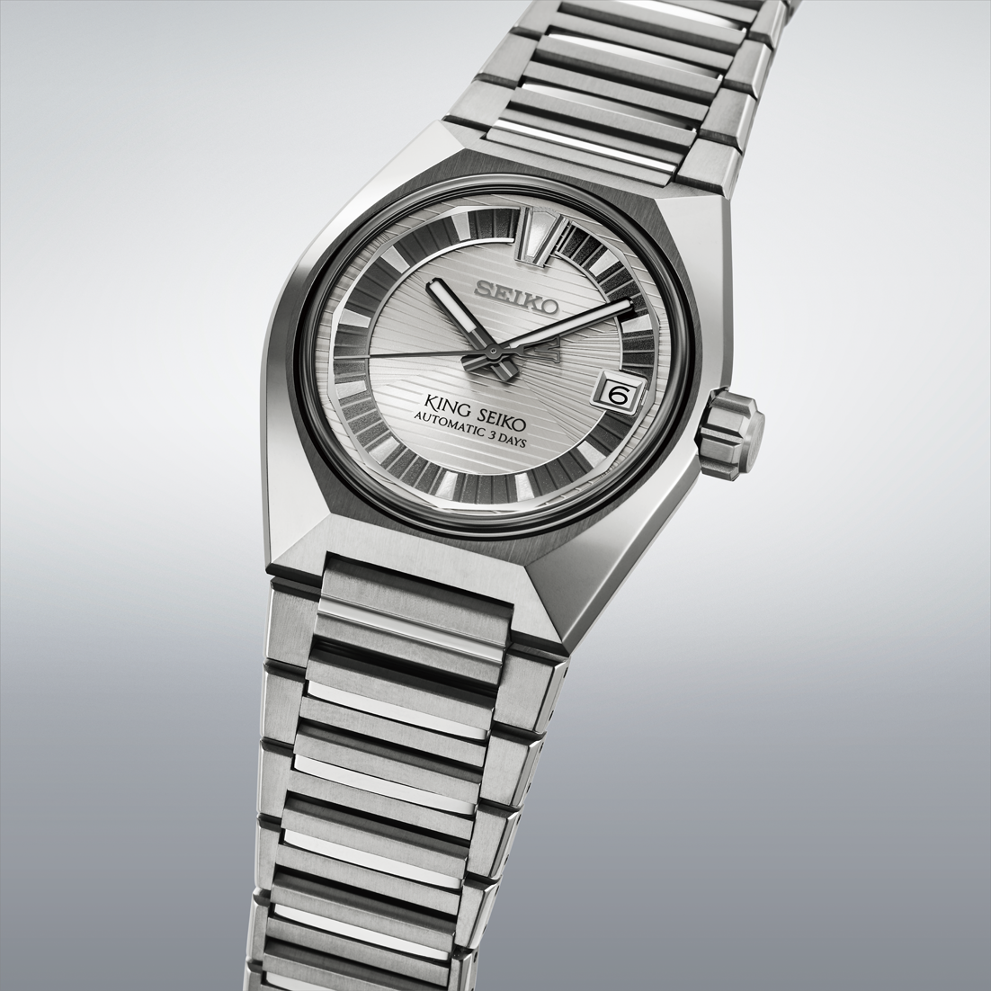 King Seiko VANAC 41 MM Stainless Steel Automatic Watch HKF002J1