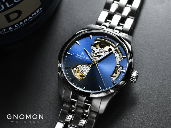 Hamilton Jazzmaster Open Heart Automatic 36 MM Blue Dial Watch H32215141
