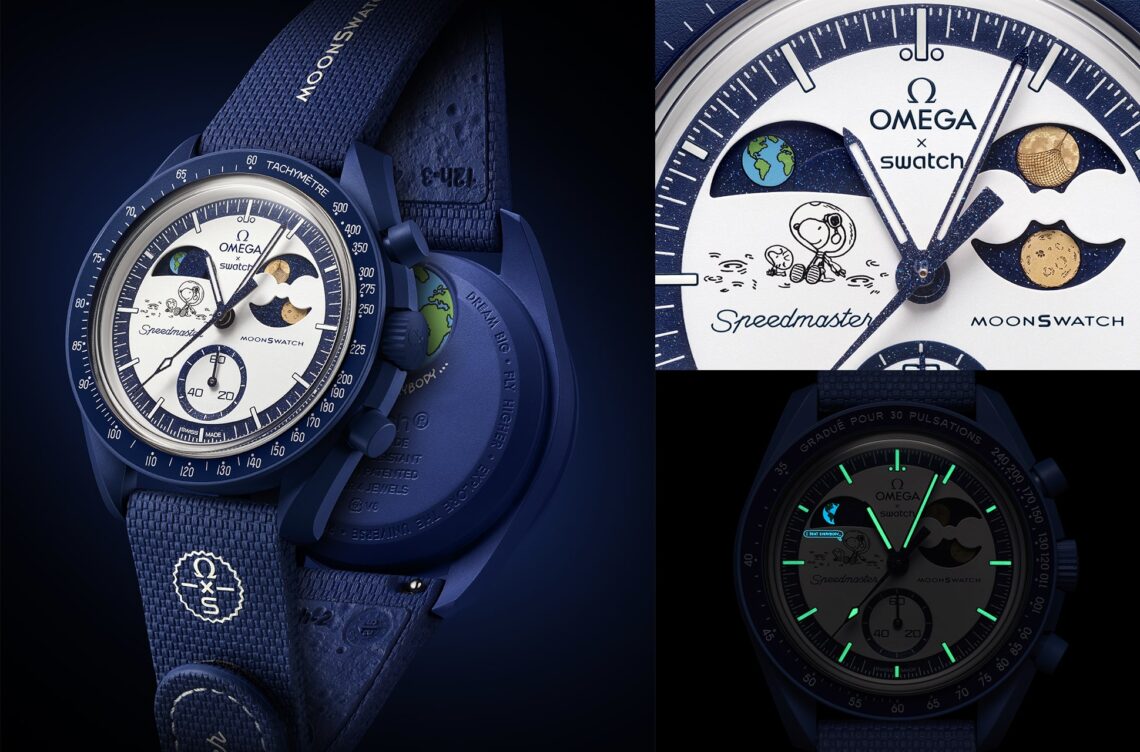 Omega × Swatch MoonSwatch Mission to Earthphase Moonshine Gold Watch SO33N701L