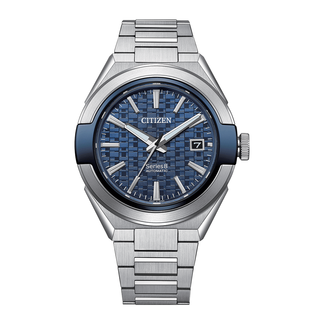 CITIZEN Series 8 Automatic Stainless Steel 40.8 MM Blue Dial Watch NA1037-53L