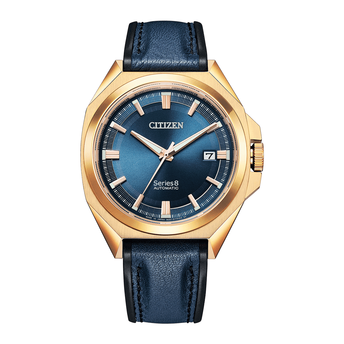 CITIZEN Series 8 Automatic Stainless Steel 42.8 MM Blue Dial Watch NB6012-18L