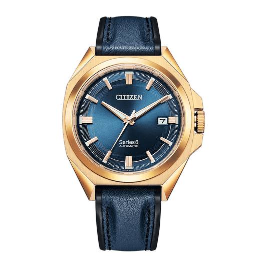 CITIZEN Series 8 Automatic Stainless Steel 42.8 MM Blue Dial Watch NB6012-18L