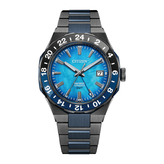 CITIZEN Series 8 Automatic SS With Grey and Blue Coating 41 MM Watch NB6036-52N