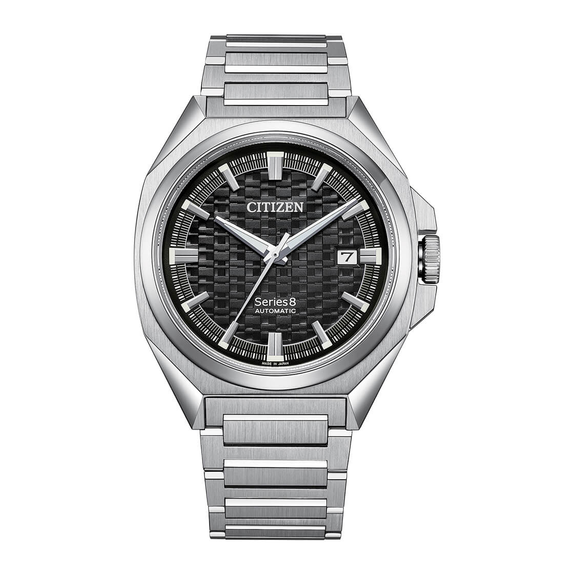 CITIZEN Series 8 Automatic Stainless Steel 40 MM Black Dial Watch NB6050-51E