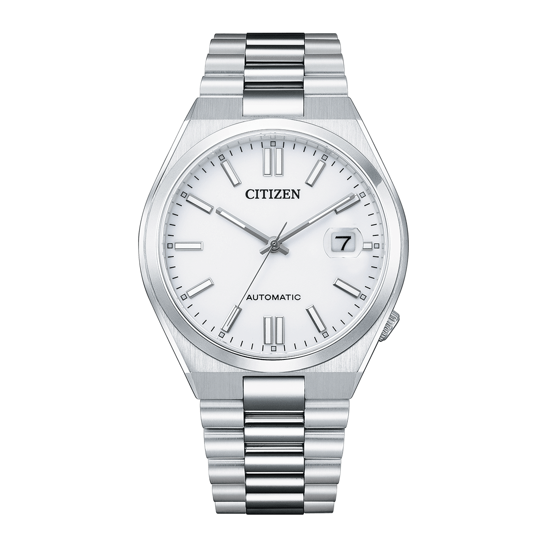 CITIZEN Mechanical Automatic Stainless Steel 40 MM White Dial Watch NJ0150-81A
