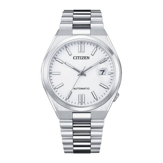 CITIZEN Mechanical Automatic Stainless Steel 40 MM White Dial Watch NJ0150-81A