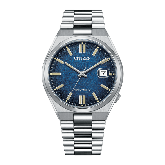 CITIZEN Mechanical Automatic Stainless Steel 40 MM Blue Dial Watch NJ0151-88L