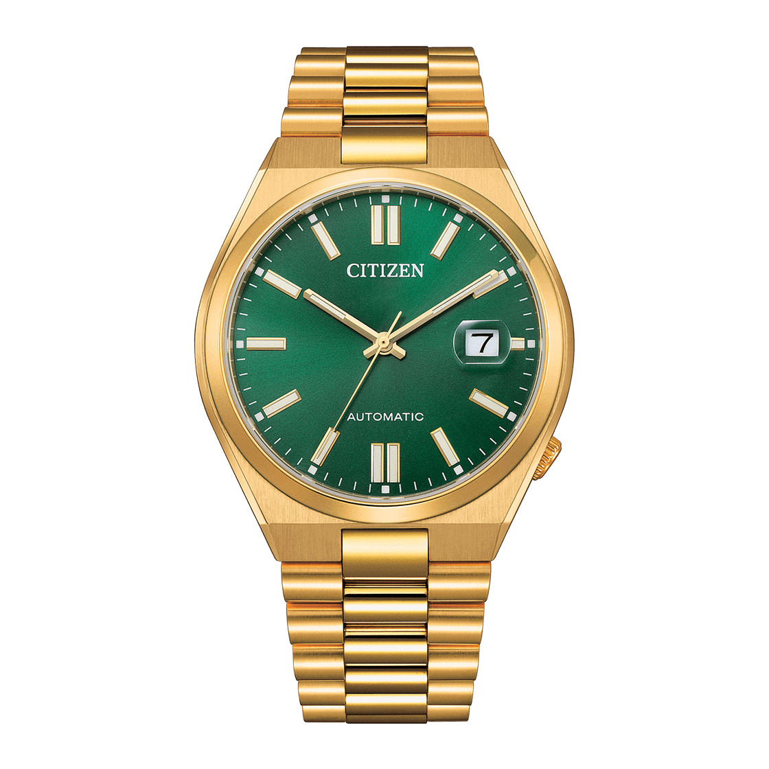CITIZEN Mechanical Automatic Stainless Steel 40 MM Green Dial Watch NJ0152-51X