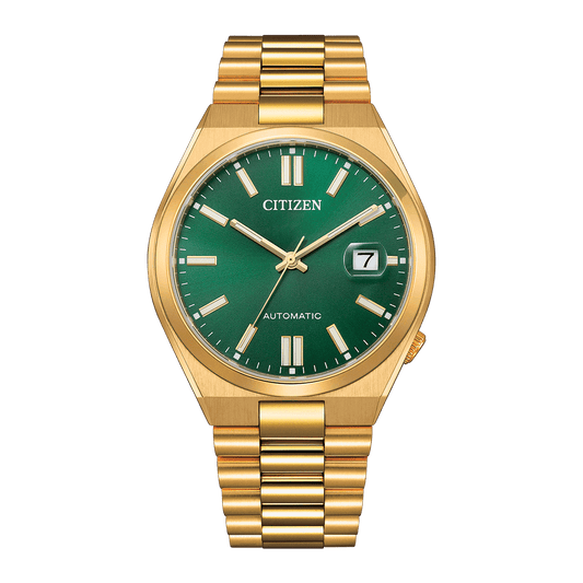 CITIZEN Mechanical Automatic Stainless Steel 40 MM Green Dial Watch NJ0152-51X