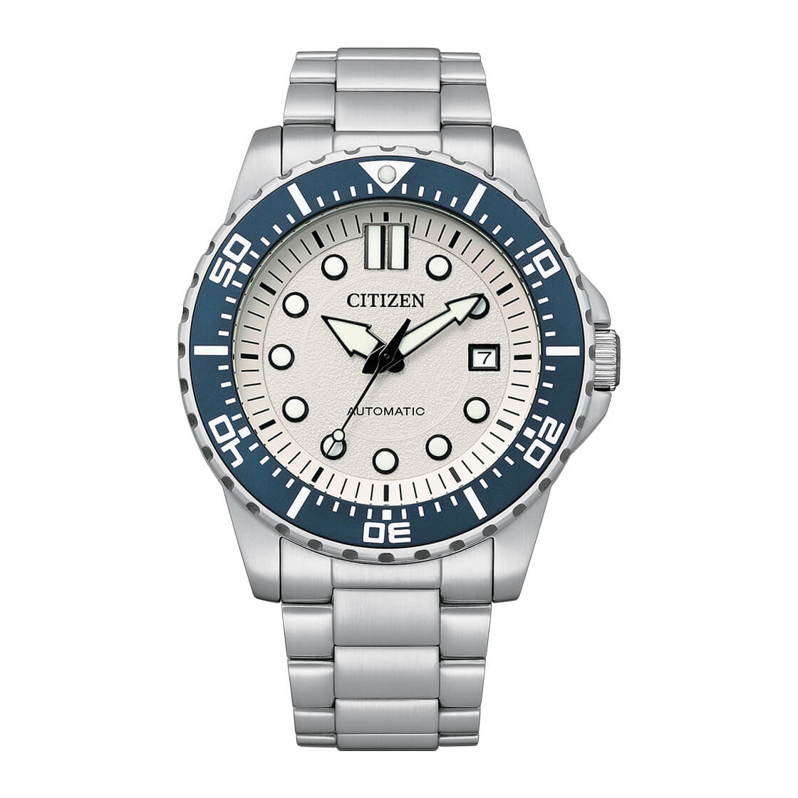CITIZEN Mechanical Automatic Stainless Steel 43 MM White Dial Watch NJ0171-81A