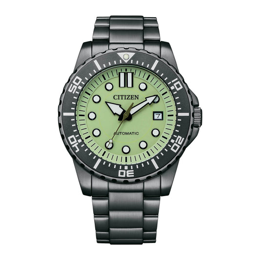 CITIZEN Mechanical Automatic Stainless Steel 43 MM Green Dial Watch NJ0177-84X