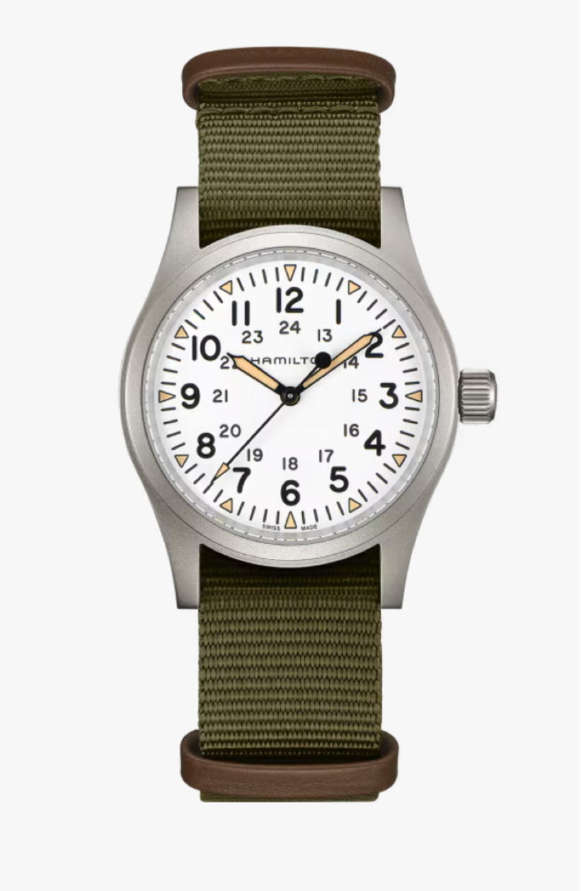 Hamilton Khaki Field Mechanical 38 MM White Dial Watch H69439411