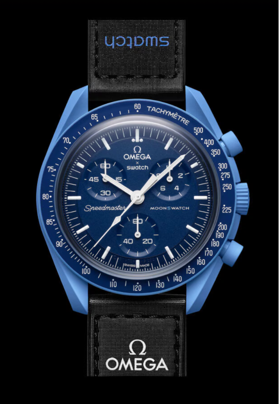 OMEGA X Swatch Bioceramic Moonswatch Mission To Neptune Chronograph - SO33N100