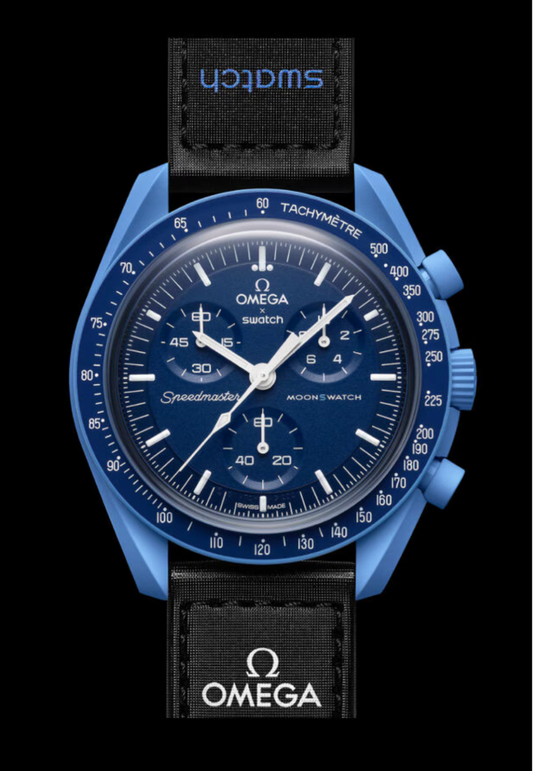 OMEGA X Swatch Bioceramic Moonswatch Mission To Neptune Chronograph - SO33N100