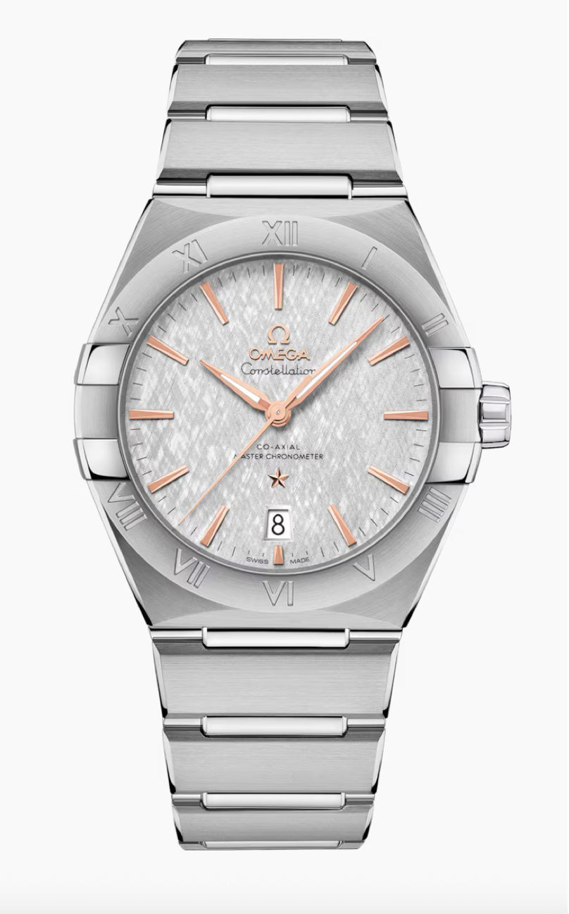 Omega Constellation 39 MM Steel On Steel Rhodium-Grey Dial Watch 131.10.39.20.06.001