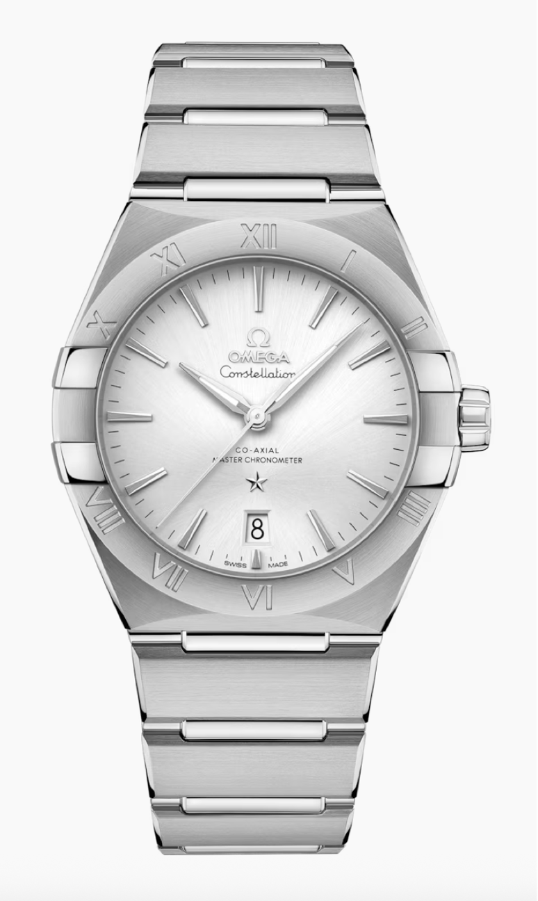 Omega Constellation 39 MM Steel On Steel Sun-Brushed Silvery Dial Watch 131.10.39.20.02.001