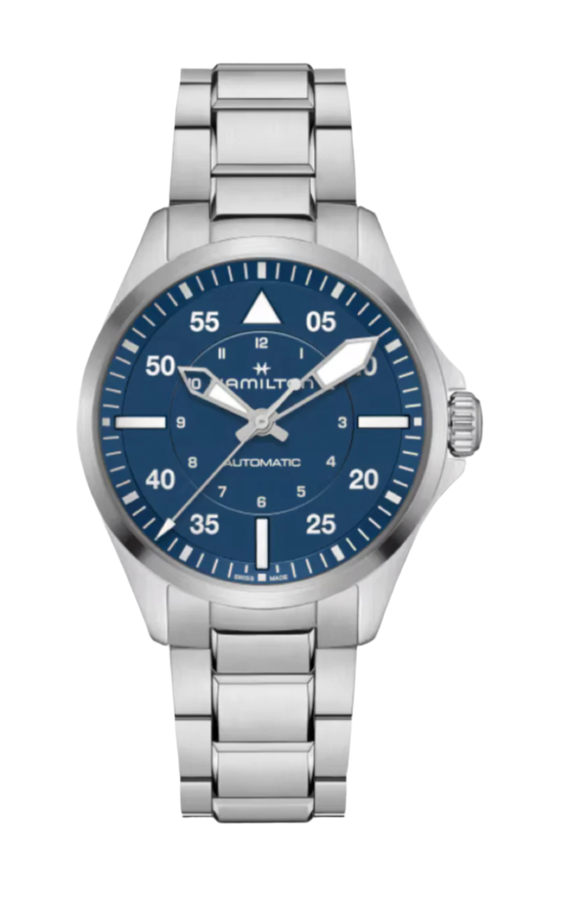 Hamilton Khaki Aviation Pilot Automatic 39 MM Blue Dial Watch H76305140