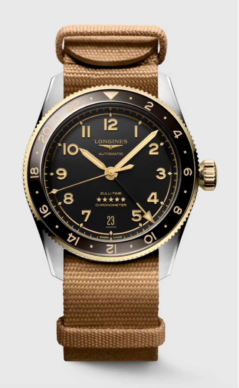 Longines Spirit Zulu Time Chronometer 39 MM Automatic Watch L38025539