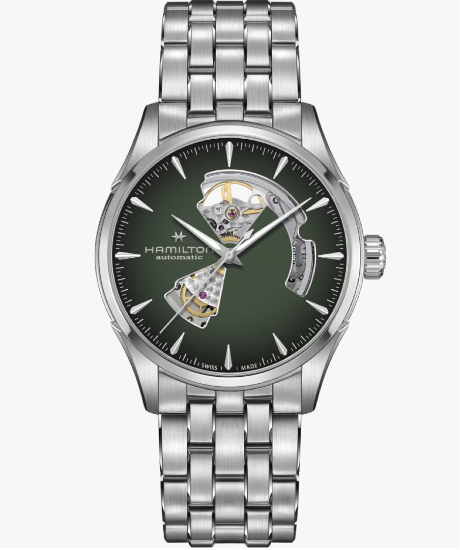 Hamilton Jazzmaster Open Heart Automatic 42 MM Green Dial Watch H32705160