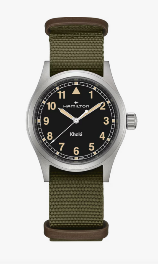 Hamilton Khaki Field Quartz 38 MM Black Dial Watch H69401930