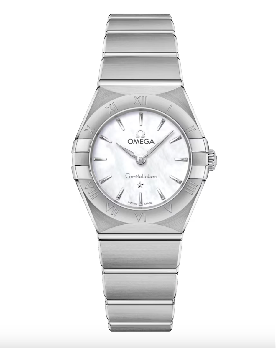 Omega Constellation 25 MM Steel On Steel White Dial Watch 131.10.25.60.05.001