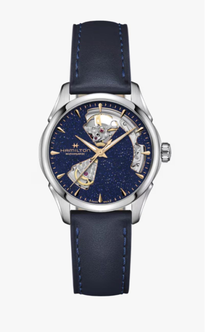 Hamilton Jazzmaster Open Heart Automatic 36 MM Blue Dial Watch H32215642