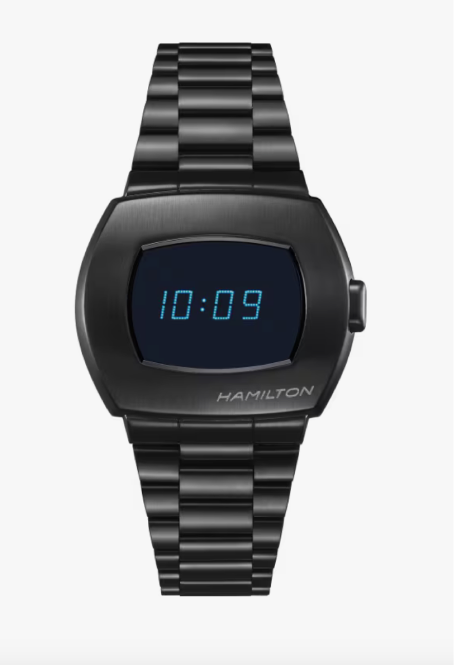 Hamilton American Classic PSR Digital Quartz 41 MM x 35 MM Blue Dial Watch H52404131