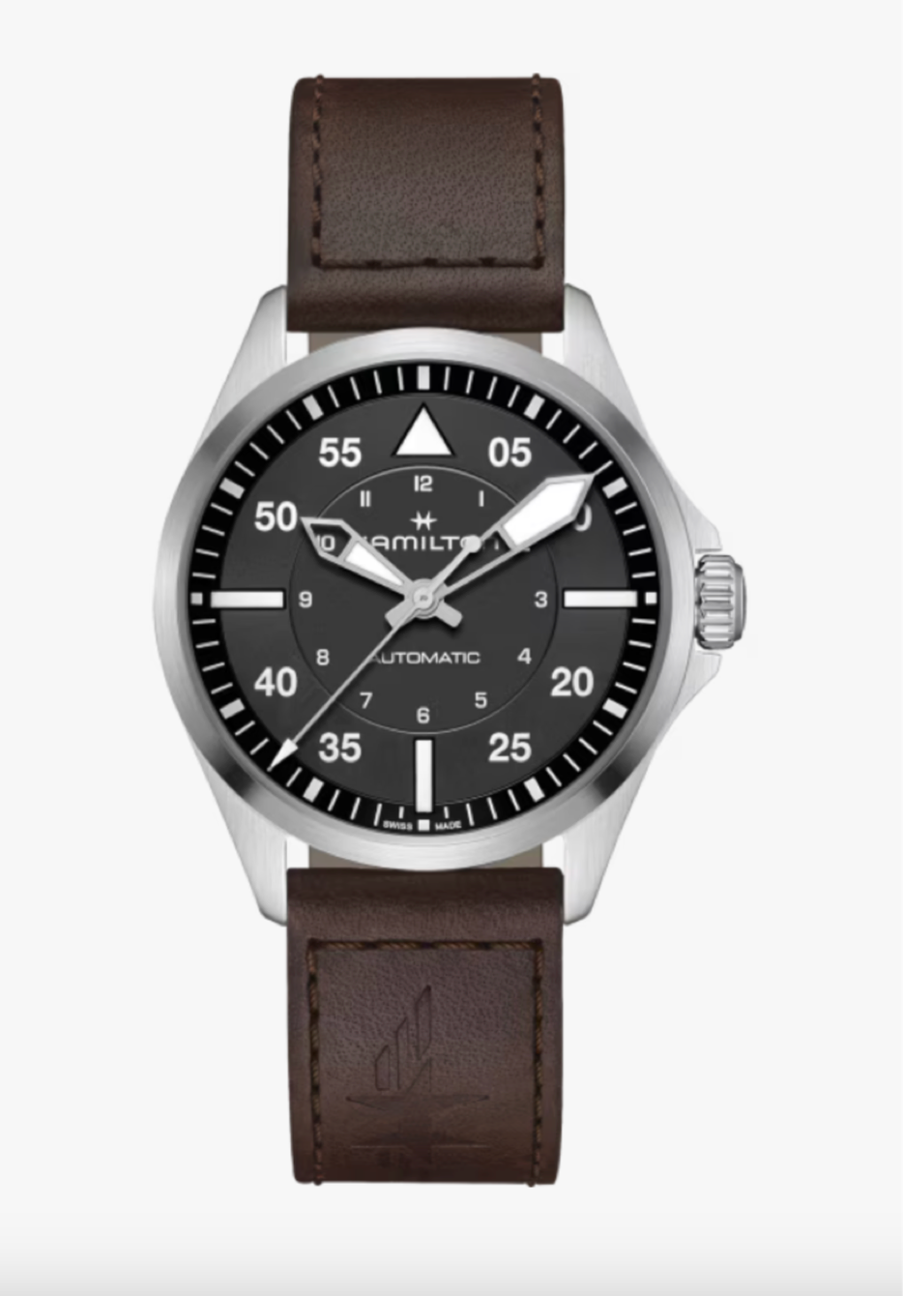 Hamilton Khaki Aviation Pilot Automatic 39 MM Black Dial Watch H76305530