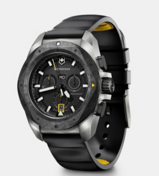 Victorinox I.N.O.X. Chronograph 43 MM Black Bracelet Black Dial Watch 242011