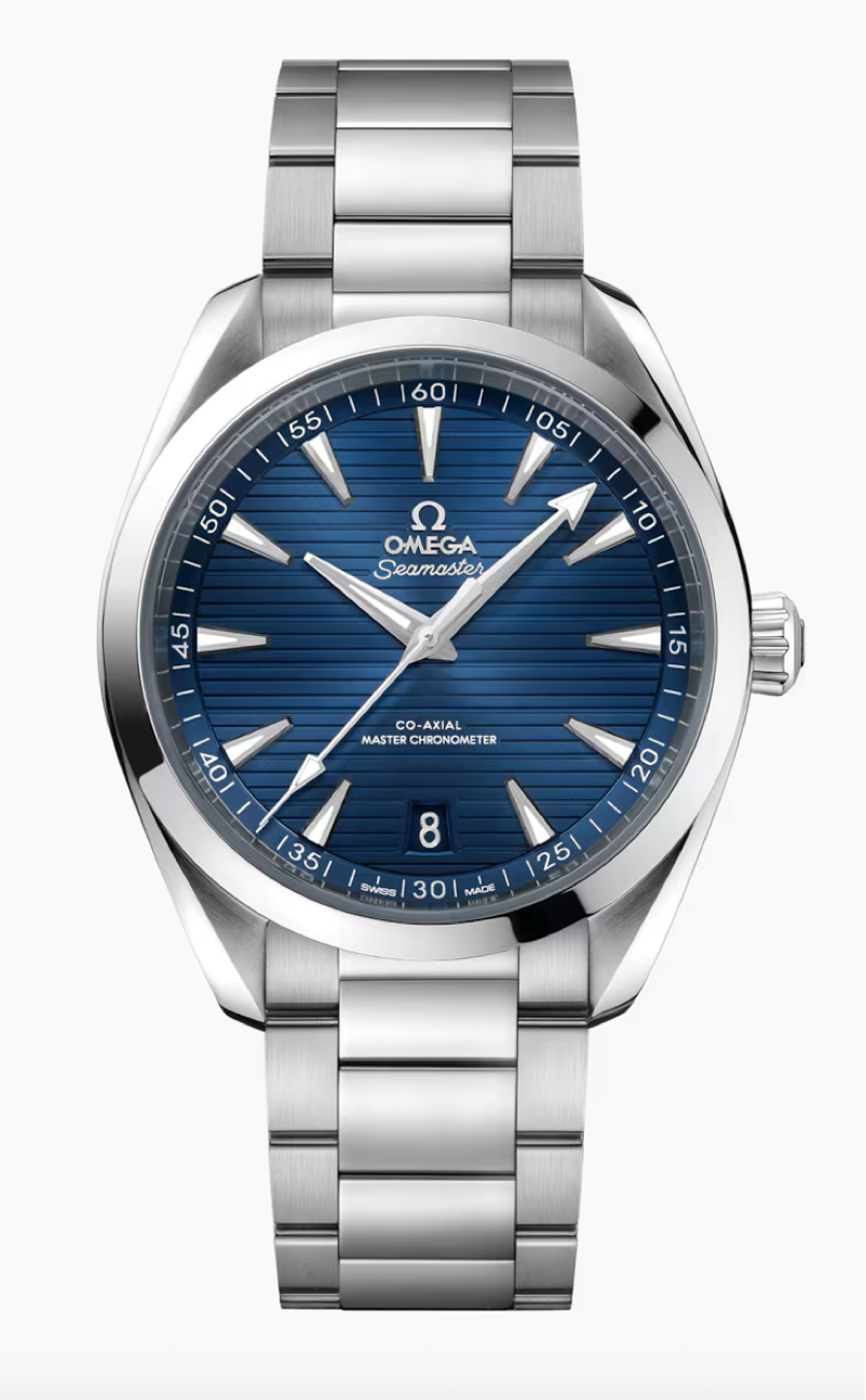 Omega Seamaster AQUA Terra 150M 41 MM Steel On Steel Blue Dial Watch 220.10.41.21.03.004