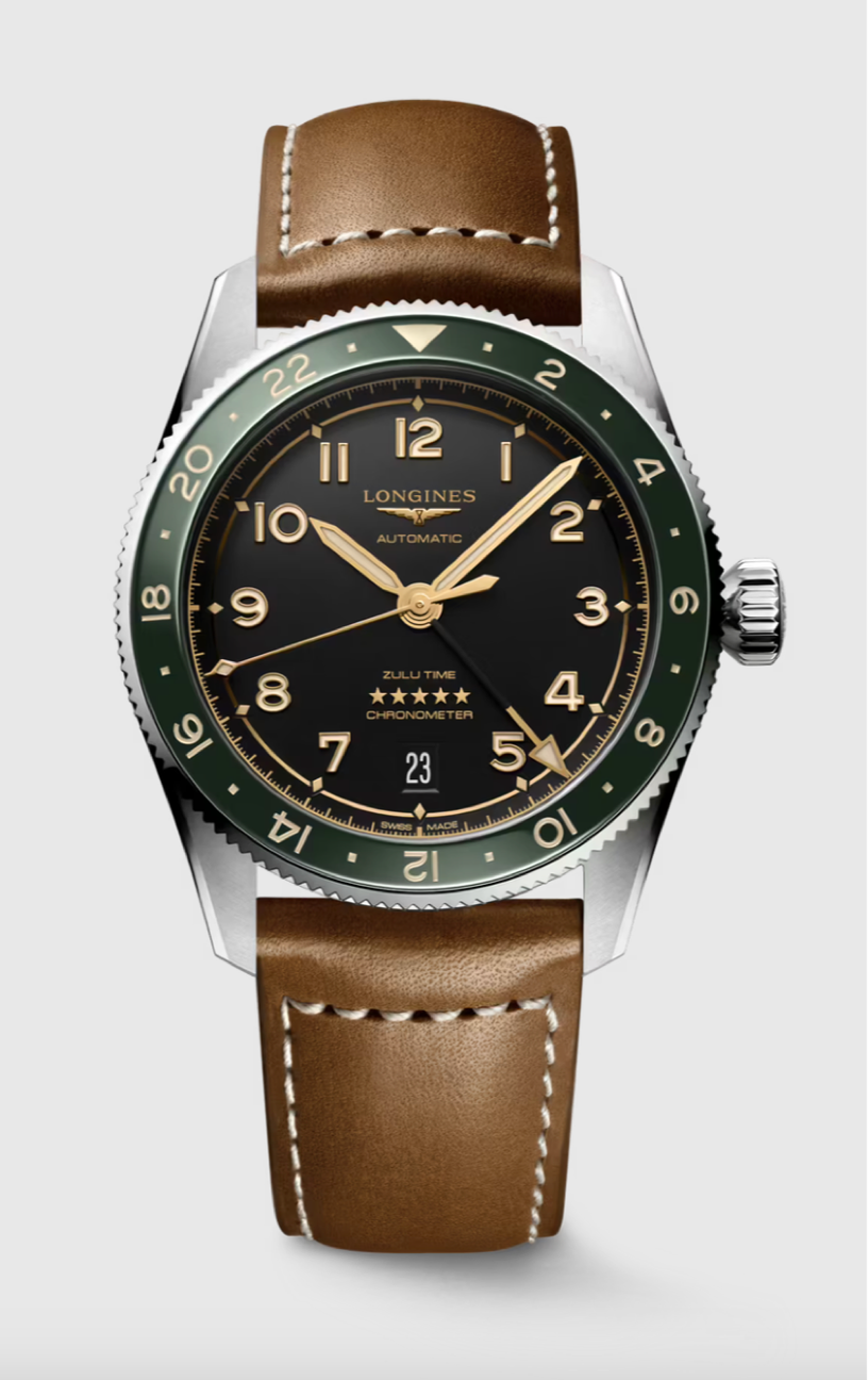 Longines Spirit Zulu Time Chronometer 39 MM Automatic Anthracite Dial Watch L38024632