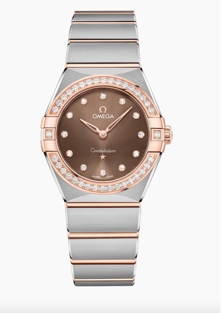 Omega Constellation 28 MM Steel Brown Dial Watch 131.25.28.60.63.001