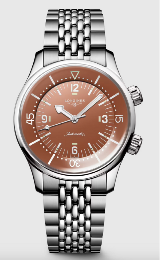 Longines Legend Diver 39MM Automatic Terracotta Dial Watch L37644966